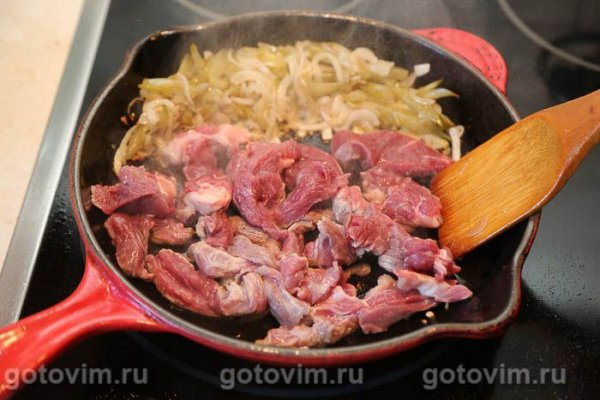 Бефстроганов из говядины с грибами
