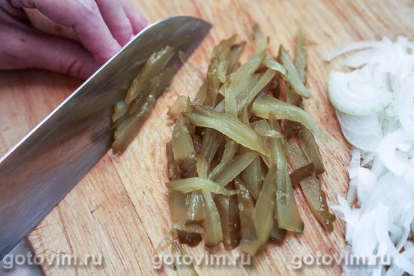 Бефстроганов из говядины с грибами