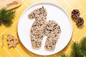 Вегетарианский салат в виде лошади