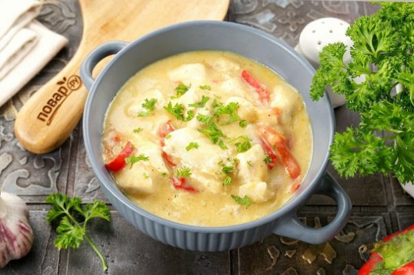 Фрикасе из курицы со сметаной Фрикасе из курицы со сметаной