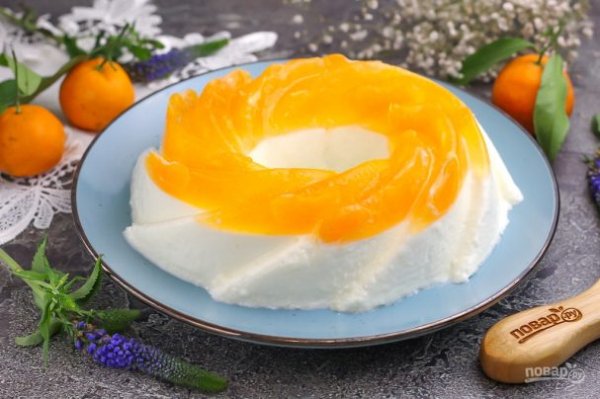 Торт с мандаринами без выпечки Торт с мандаринами без выпечки