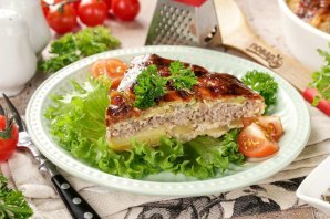 Запеканка из кабачков с картошкой и фаршем в духовке