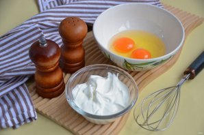 Пирог с сыром и луком-порей