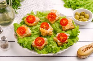 Канапе с креветками Канапе с креветками