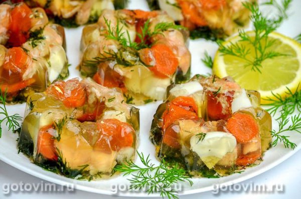 Заливное из красной рыбы Заливное из красной рыбы