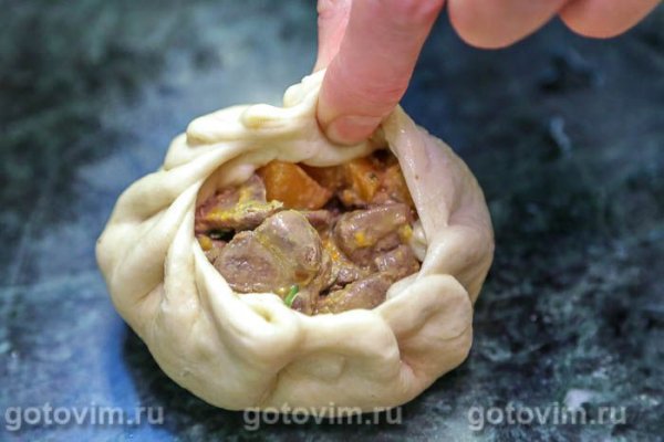 Бочонки с куриной печенью и тыквой Бочонки с куриной печенью и тыквой