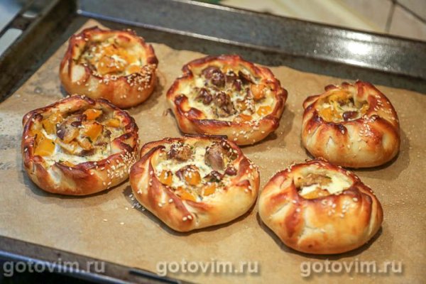 Бочонки с куриной печенью и тыквой Бочонки с куриной печенью и тыквой