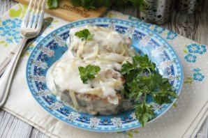 Горбуша в сметане на сковороде Горбуша в сметане на сковороде