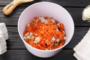 Салат "Шапочка Деда Мороза"