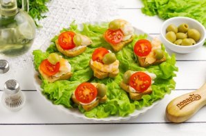 Канапе с креветками Канапе с креветками