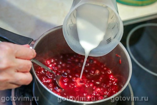 Клюквенный соус с красным вином и корицей 