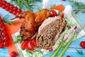 Фаршированная курица в духовке Фаршированная курица в духовке