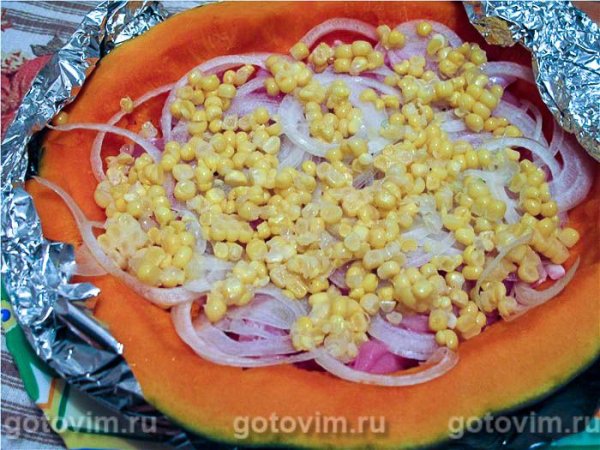 Куриные окорочка, запеченные в тыкве Куриные окорочка, запеченные в тыкве