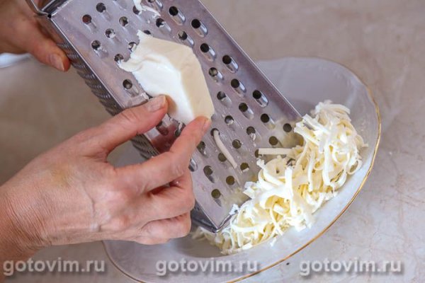 Печеночный торт с кабачками и плавленым сырком Печеночный торт с кабачками и плавленым сырком