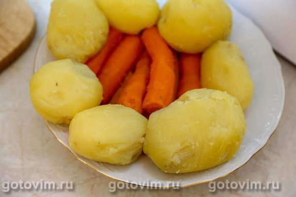 Оливье с говядиной