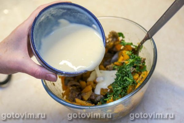 Бочонки с куриной печенью и тыквой Бочонки с куриной печенью и тыквой