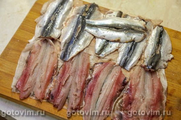 Салака в  кляре в духовке