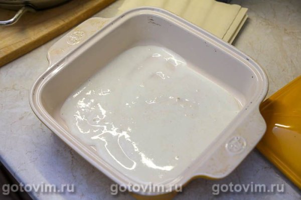 Лазанья с фрикадельками, овощным соусом и бешамель Лазанья с фрикадельками, овощным соусом и бешамель