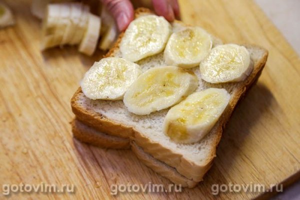 Сэндвич с бананом и мёдом Сэндвич с бананом и мёдом