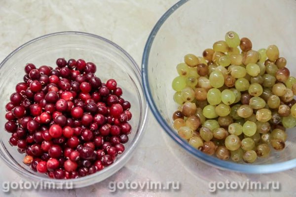 Варенье из клюквы с виноградом