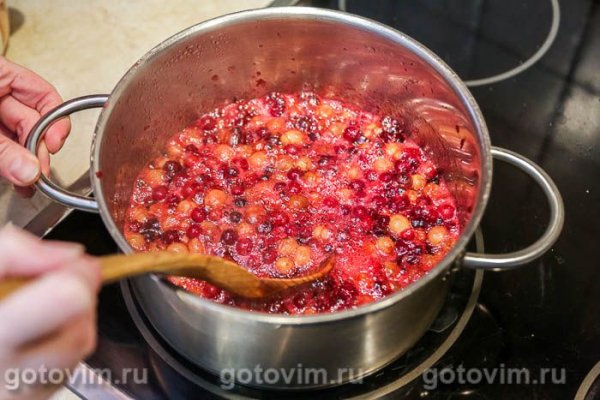 Варенье из клюквы с виноградом