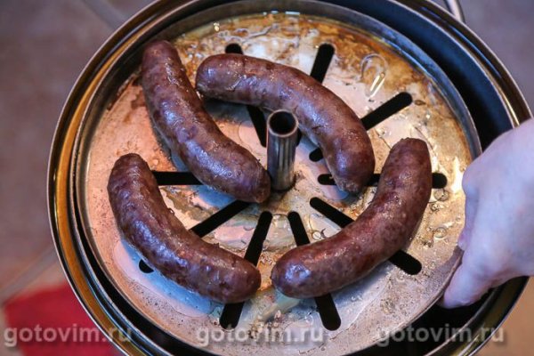 Домашние копченые колбаски из свинины Домашние копченые колбаски из свинины
