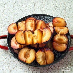 Открытый сливовый пирог Открытый сливовый пирог