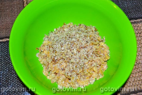 Десерт «Еловые шишки» из хлопьев (без выпечки) Десерт «Еловые шишки» из хлопьев (без выпечки)