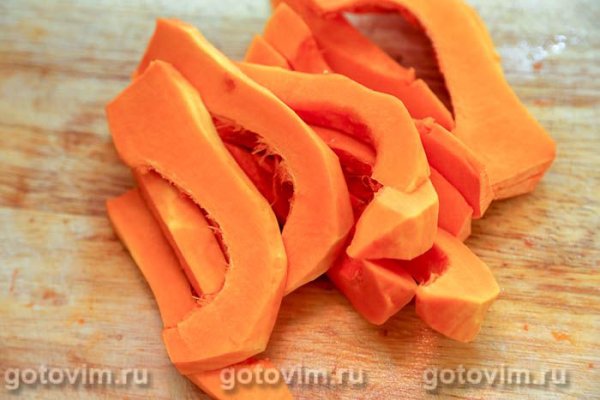Тыква в кокосовом молоке с пастой карри по-тайски