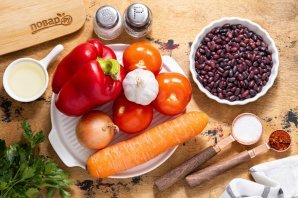 Салат с фасолью на зиму Салат с фасолью на зиму