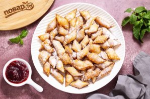 Хворост без яиц Хворост без яиц