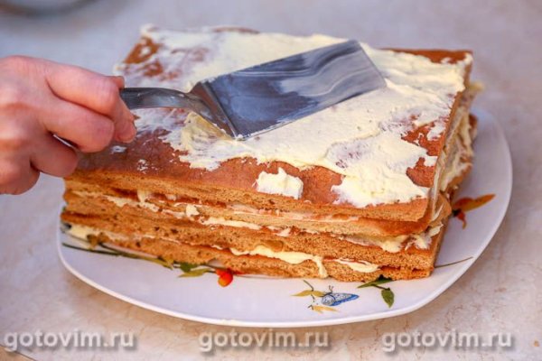 Заварной медовик с заварным кремом Заварной медовик с заварным кремом