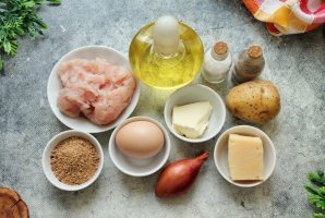 Запеканка с куриным фаршем