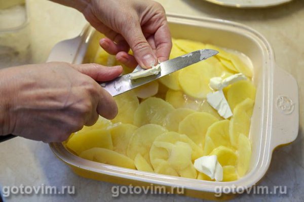 Картофельная запеканка с филе иваси