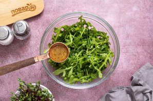 Салат из вареной свеклы с цитрусовой заправкой