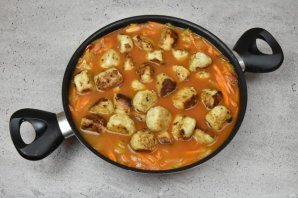 Рыбные "Польпетте" в соусе с овощами