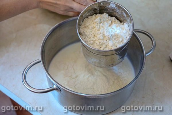 Толстые блины на дрожжах