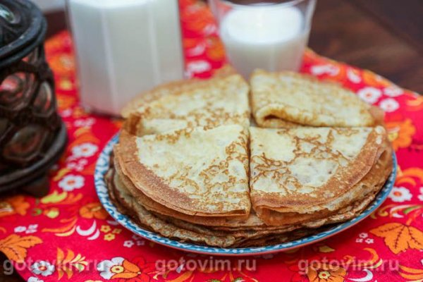 Тонкие блины на молоке Тонкие блины на молоке