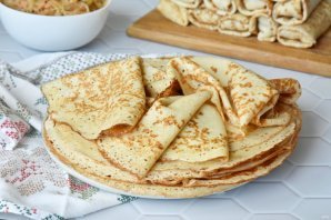 Заварные блинчики на йогурте