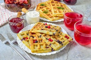 Вафли на завтрак