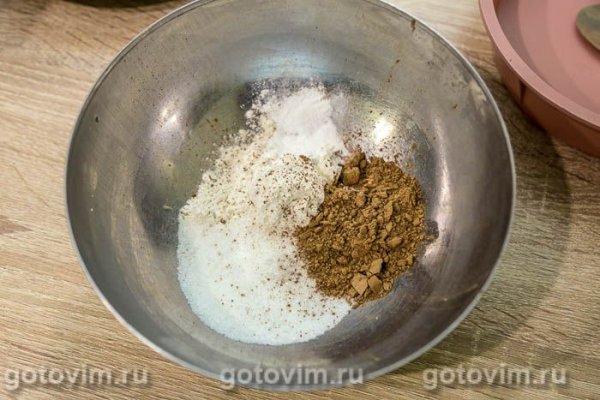 Шоколадный бисквит в микроволновке