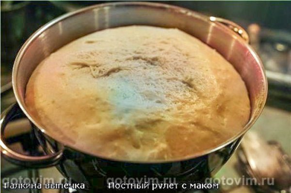 Постный рулет с маком