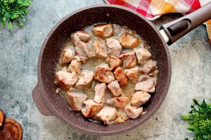 Печень со свининой