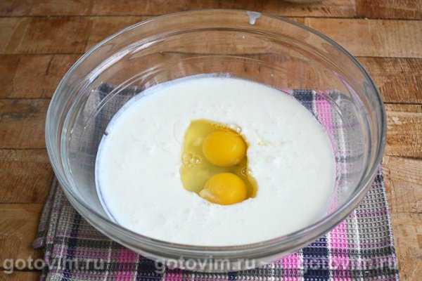 Блинный торт с бананами и шоколадом