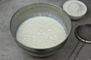 Заварные блинчики на йогурте