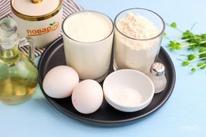 Блины на кефире заварные Блины на кефире заварные