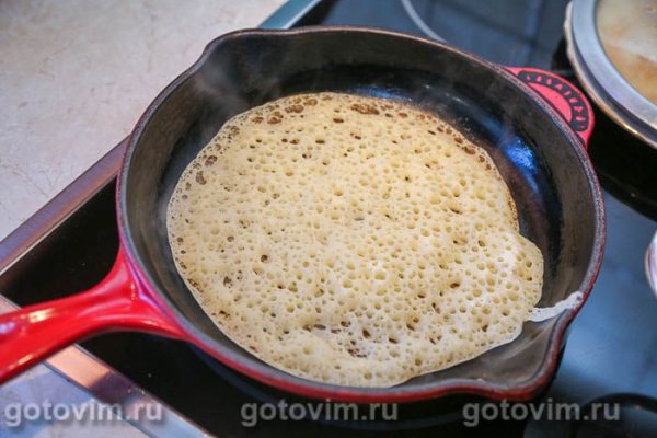 Толстые блины на дрожжах