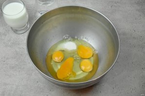 Заварные блинчики на йогурте