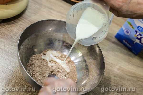 Шоколадный бисквит в микроволновке