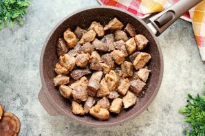 Печень со свининой